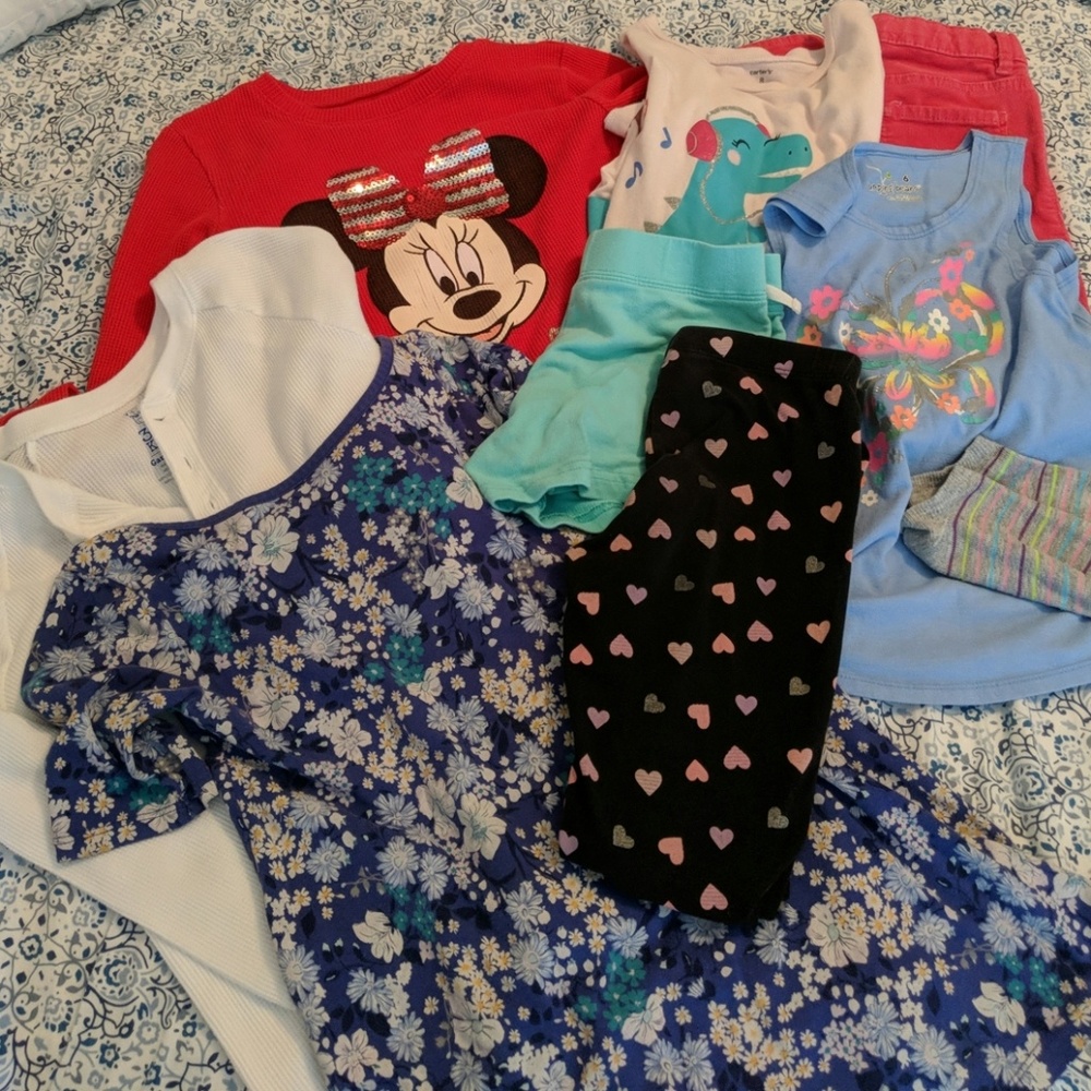 Gently used girls clothes size 6-7